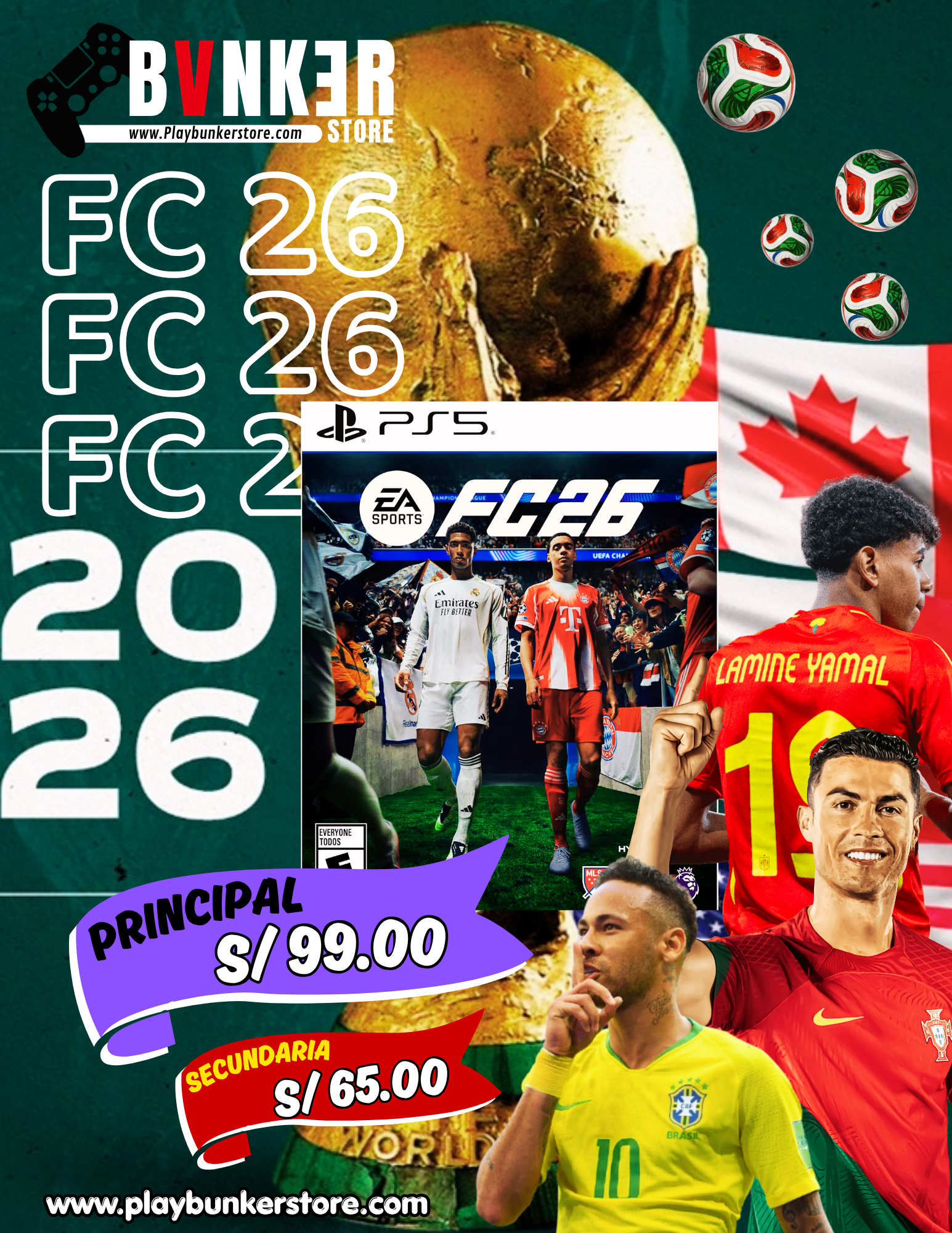 VENTA PLAYSTATION (1) FC 26 MUNDIAL 2026 PS5 - Image 1