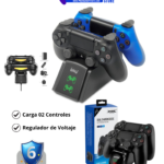 ESTACION DE CARGA DOBLE PLAYSTATION 4