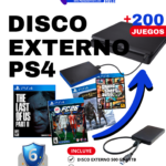 DISCO EXTERNO PS4 + JUEGOS