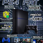 PLAYSTATION 4 FAT 500GB MAGICA-SEMI NUEVA